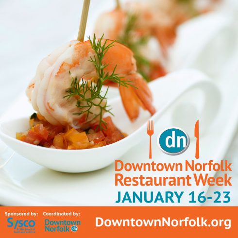 Downtown Norfolk Restaurant Week is January 16-23