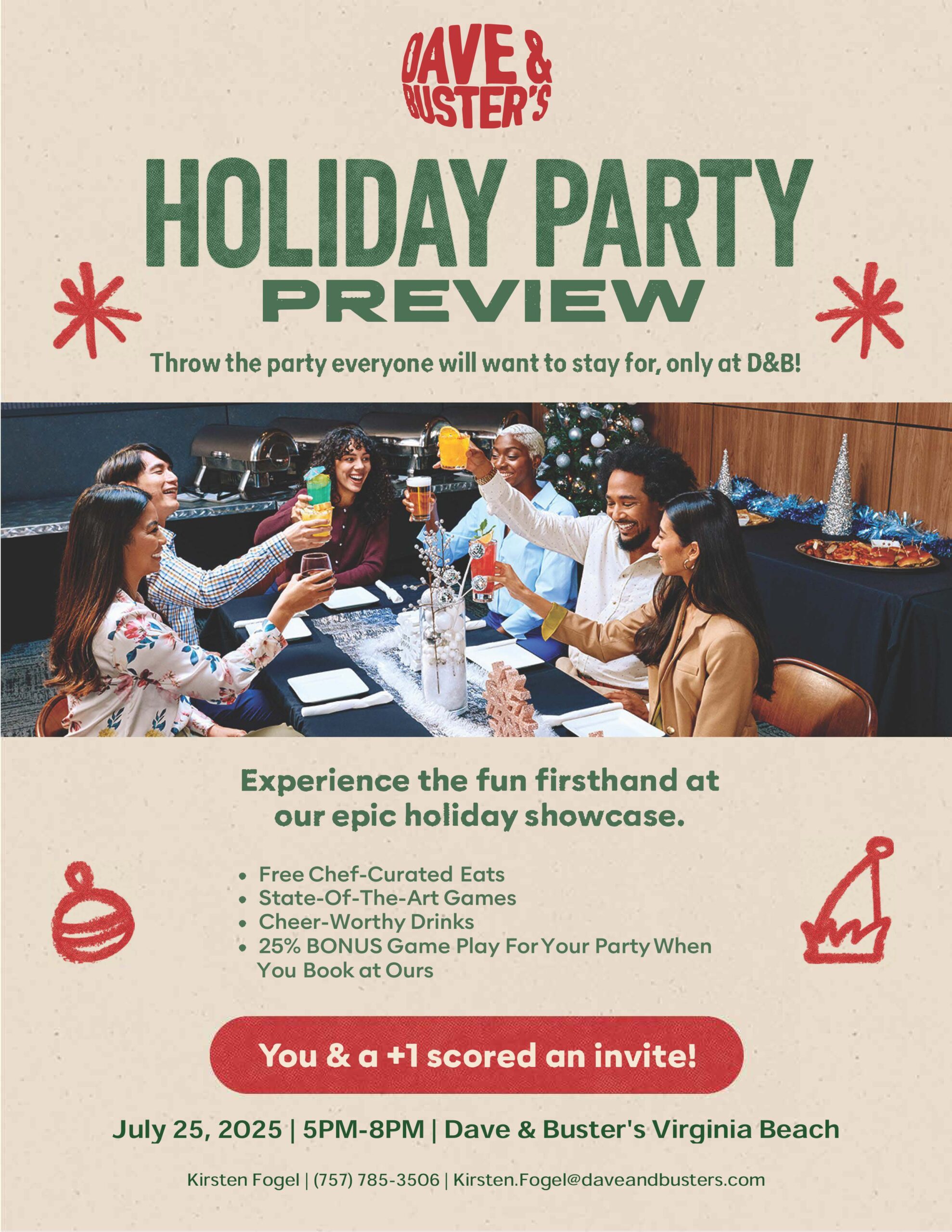 Dave and Buster’s Holiday Party Preview!