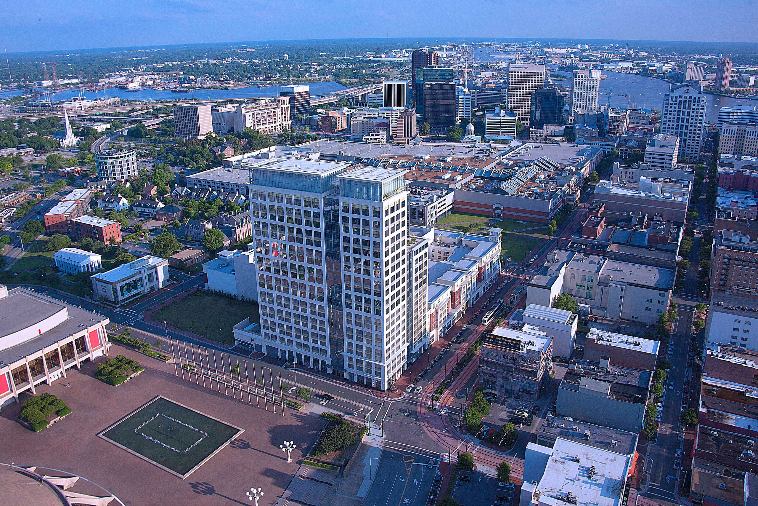 Hampton Roads City from high view