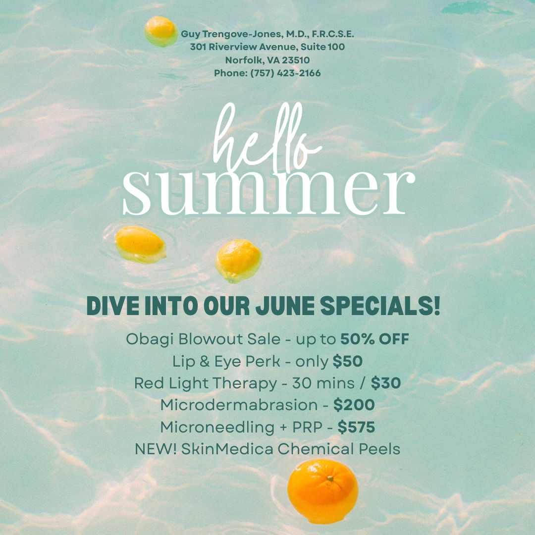 June Specials at Dr. Guy Trengove-Jones Plastic Surgery Office