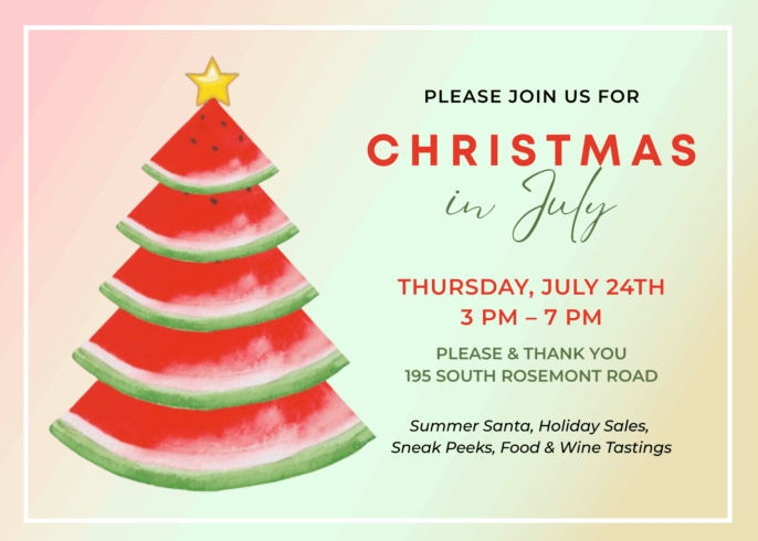 Please & Thank You: Christmas in July